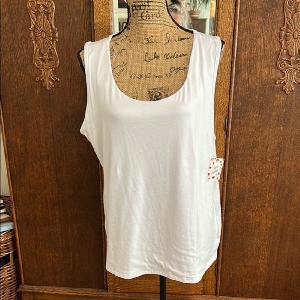 White Sleeveless Top